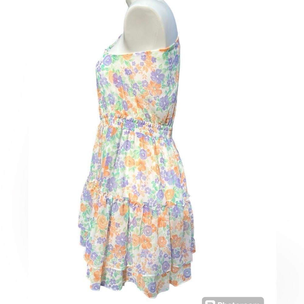 Wayf One Shoulder Ruffle Tiered Mini Dress - Picture 5 of 13